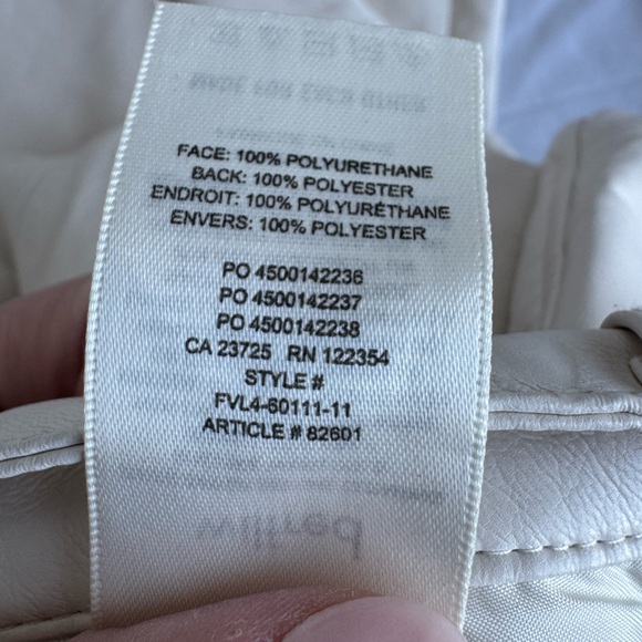 Wilfred Aritzia Wilfred The Melina Pant High-waisted Vegan Leather Cream Small - Picture 7 of 10